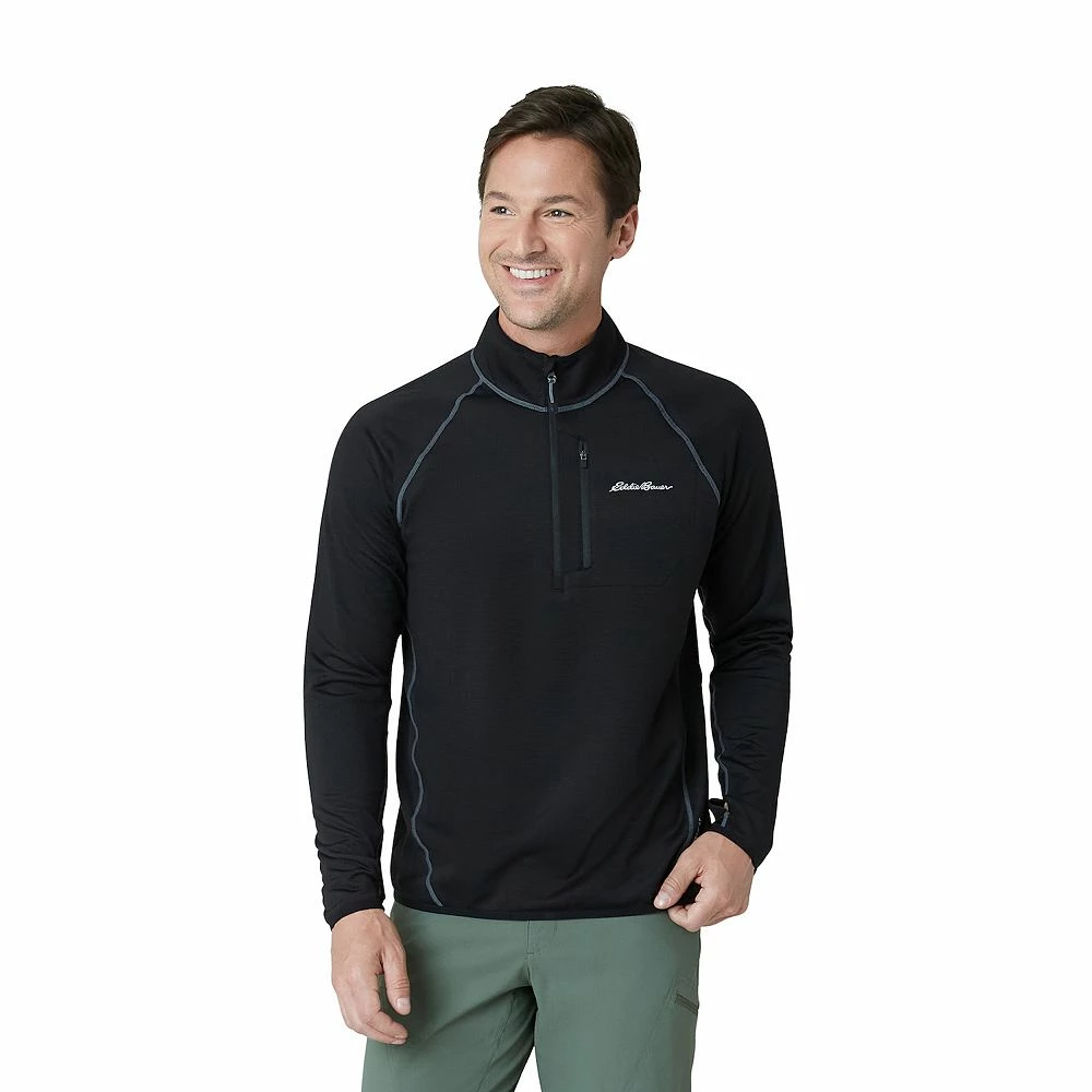 Men's Eddie Bauer Atlas Grid Quarter Zip Pullover 6 Men's Eddie Bauer Atlas Grid Quarter Zip Pullover - Image 4