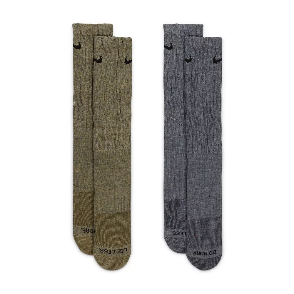 Men's Nike 2-Pack Everyday Plus Cushioned Crew Socks 4 Men's Nike 2-Pack Everyday Plus Cushioned Crew Socks - Image 2