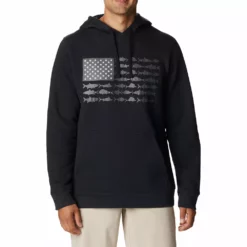 Men's Columbia PFG™ Fish Flag II Hoodie -Cheap Mens Casual Outdoor Clothing Store 5569396 Black