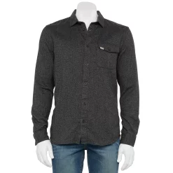 Men's Vans Button-Down Shirt -Cheap Mens Casual Outdoor Clothing Store 5570799 Asphalt