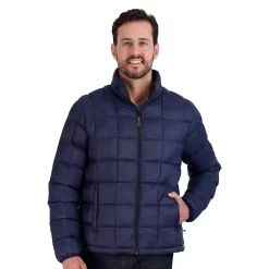 Men's ZeroXposur Luke Box Quilted Puffer Jacket -Cheap Mens Casual Outdoor Clothing Store 5570834 Navy