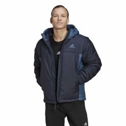 Men's adidas 3-Stripes Puffy Hooded Jacket 13 Men's adidas 3-Stripes Puffy Hooded Jacket -Cheap Mens Casual Outdoor Clothing Store 5573137 Legend Ink
