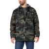 Men's Dickies Hydroshield Fleece Hooded Duck Shirt Jacket -Cheap Mens Casual Outdoor Clothing Store 5580231 Hunter Green Camo