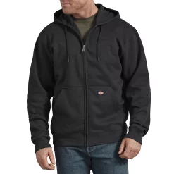 Men's Dickies Fleece Zip-Front Hoodie -Cheap Mens Casual Outdoor Clothing Store 5580235 Dark Heather