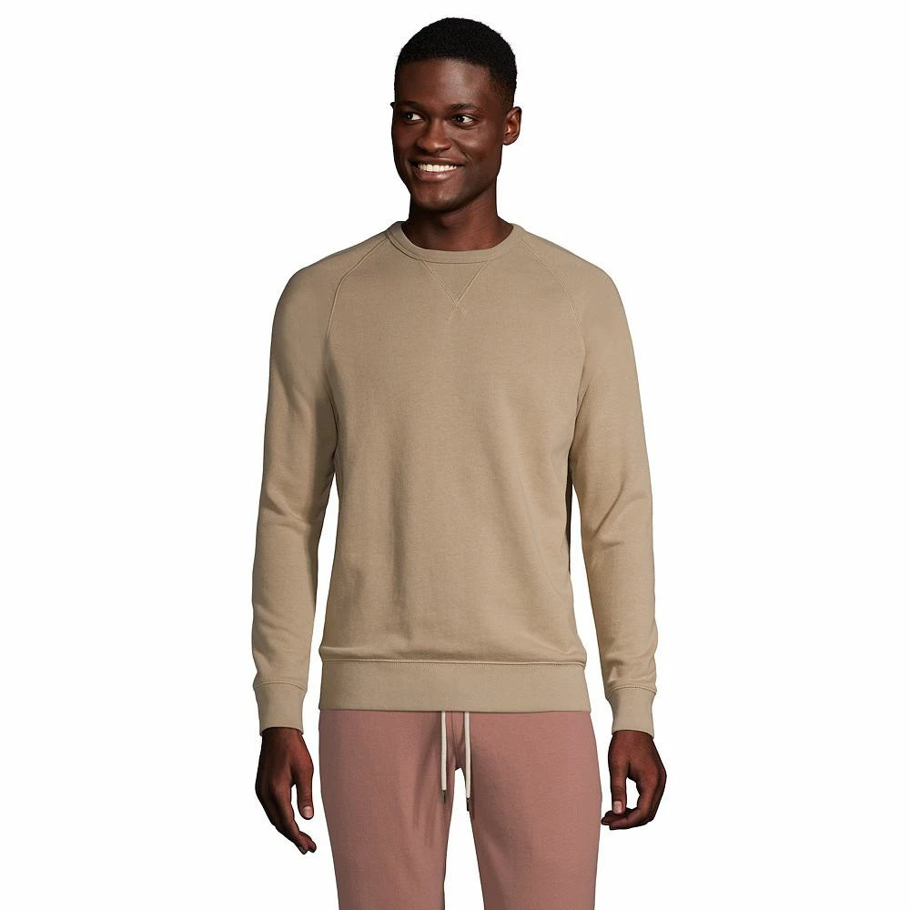 Big & Tall Lands' End Serious Sweats French Terry Crewneck Sweatshirt 4 Big & Tall Lands' End Serious Sweats French Terry Crewneck Sweatshirt - Image 2
