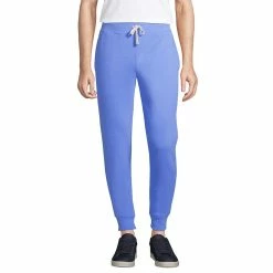 Big & Tall Lands' End Serious Sweats Jogger Pants -Cheap Mens Casual Outdoor Clothing Store 5583577 Chicory Blue