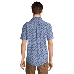 Big & Tall Lands' End Traditional-Fit Chambray Button-Down Shirt -Cheap Mens Casual Outdoor Clothing Store 5584350 ALT