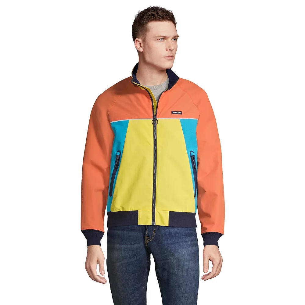 Big & Tall Lands' End Lightweight Colorblock Squall Jacket 3 Big & Tall Lands' End Lightweight Colorblock Squall Jacket