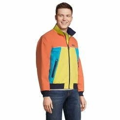 Big & Tall Lands' End Lightweight Colorblock Squall Jacket -Cheap Mens Casual Outdoor Clothing Store 5584599 ALT2