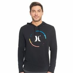 Men's Hurley Long Sleeve Hooded Graphic Tee -Cheap Mens Casual Outdoor Clothing Store 5587990 ALT6