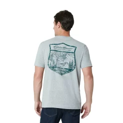 Men's Eddie Bauer Graphic Tee -Cheap Mens Casual Outdoor Clothing Store 5589630 Light Grey Heather