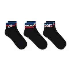 Men's Nike 3-Pack Everyday Essential Ankle Socks -Cheap Mens Casual Outdoor Clothing Store 5593524 ALT