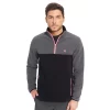 Men's Hurley 90s Quarter Zip Polar Fleece Jacket -Cheap Mens Casual Outdoor Clothing Store 5597907 Ion Grey
