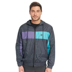 Men's Hurley 90s Jack Windbreaker Jacket -Cheap Mens Casual Outdoor Clothing Store 5597942 Black