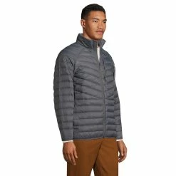 Men's Lands' End Packable Puffer Jacket -Cheap Mens Casual Outdoor Clothing Store 5619802 ALT2