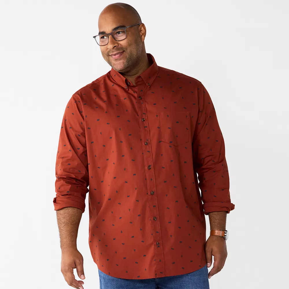 Big & Tall Sonoma Goods For Life® Perfect Length Button-Down Shirt 13 Big & Tall Sonoma Goods For Life® Perfect Length Button-Down Shirt - Image 11