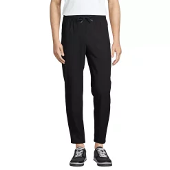 Men's Lands' End Slim-Fit Knit Performance Jogger Pants -Cheap Mens Casual Outdoor Clothing Store 5643179 Black
