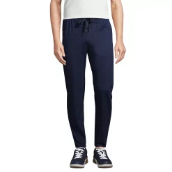 Men's Lands' End Slim-Fit Knit Performance Jogger Pants -Cheap Mens Casual Outdoor Clothing Store 5643179 Radiant Navy