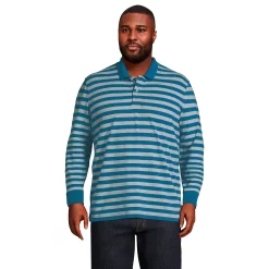 Big & Tall Lands' End Comfort-First Relaxed-Fit Mesh Polo 10 Big & Tall Lands' End Comfort-First Relaxed-Fit Mesh Polo -Cheap Mens Casual Outdoor Clothing Store 5643271 Blue Even Stripe