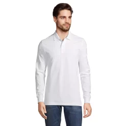 Big & Tall Lands' End Comfort-First Mesh Polo -Cheap Mens Casual Outdoor Clothing Store 5643372 White