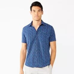 Men's Apt. 9® Standard-Fit Button-Down Tech Shirt