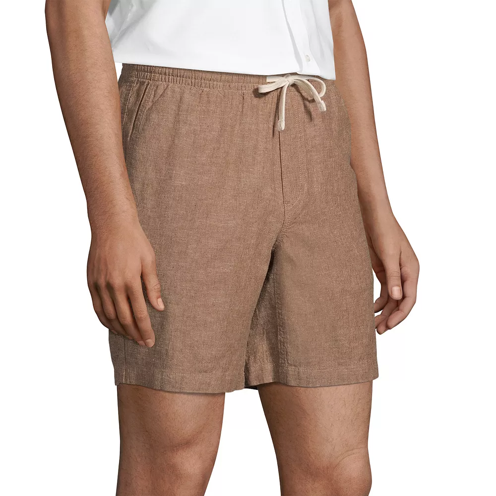 Men's Lands' End Linen Cotton 7" Deck Shorts 9 Men's Lands' End Linen Cotton 7" Deck Shorts - Image 7
