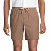 Men's Lands' End Linen Cotton 7" Deck Shorts