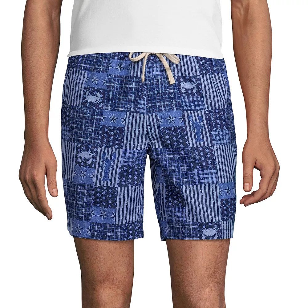 Men's Lands' End Linen Cotton 7" Deck Shorts 4 Men's Lands' End Linen Cotton 7" Deck Shorts - Image 2