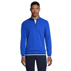 Men's Lands' End Comfort First Mesh Quarter-Zip Top -Cheap Mens Casual Outdoor Clothing Store 5684540 Royal Cobalt