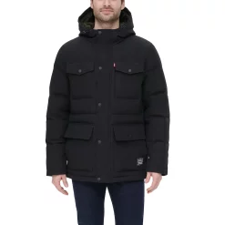 Men's Levi's® Four Pocket Hooded Parka 20 Men's Levi's® Four Pocket Hooded Parka -Cheap Mens Casual Outdoor Clothing Store 5697512 ALT2