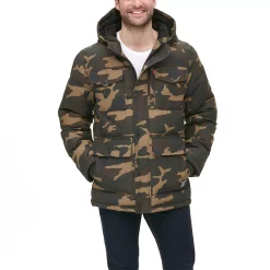 Men's Levi's® Four Pocket Hooded Parka 16 Men's Levi's® Four Pocket Hooded Parka -Cheap Mens Casual Outdoor Clothing Store 5697512 Olive Camo