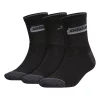 Adidas Men's Blocked Linear II 3-Pack Quarter Socks 2 Adidas Men's Blocked Linear II 3-Pack Quarter Socks -Cheap Mens Casual Outdoor Clothing Store 5720070 Black Gray
