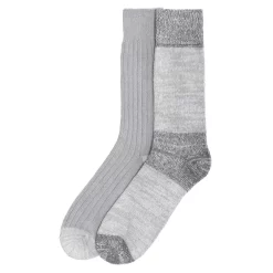 Men's ClimateSmart by Cuddl Duds 2-Pack Colorblock Crew Socks -Cheap Mens Casual Outdoor Clothing Store 5735096 ALT