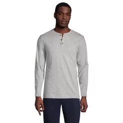 Big & Tall Lands' End Supima Jersey Henley 9 Big & Tall Lands' End Supima Jersey Henley -Cheap Mens Casual Outdoor Clothing Store 5743496 Light Gray Heather