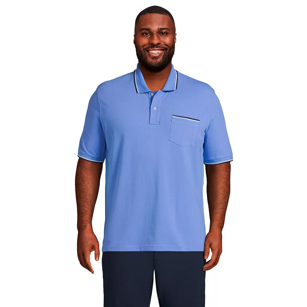 Big & Tall Lands' End Comfort-First Mesh Polo 6 Big & Tall Lands' End Comfort-First Mesh Polo - Image 4