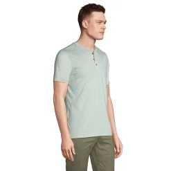 Big & Tall Lands' End Supima Cotton Henley Tee 17 Big & Tall Lands' End Supima Cotton Henley Tee -Cheap Mens Casual Outdoor Clothing Store 5743498 ALT2