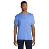 Big & Tall Lands' End Supima Cotton Henley Tee 2 Big & Tall Lands' End Supima Cotton Henley Tee -Cheap Mens Casual Outdoor Clothing Store 5743498 Chicory Blue