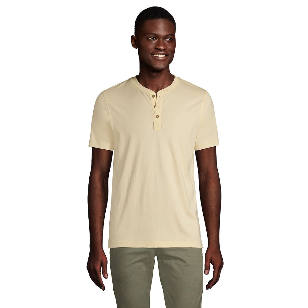 Big & Tall Lands' End Supima Cotton Henley Tee 4 Big & Tall Lands' End Supima Cotton Henley Tee - Image 2
