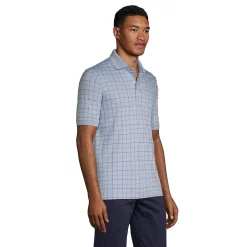 Big & Tall Lands' End Jacquard Super Soft Supima Polo -Cheap Mens Casual Outdoor Clothing Store 5743500 ALT2