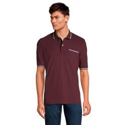 Big & Tall Lands' End Comfort-First Mesh Polo -Cheap Mens Casual Outdoor Clothing Store 5743658 Aged Wine