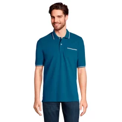 Big & Tall Lands' End Comfort-First Mesh Polo -Cheap Mens Casual Outdoor Clothing Store 5743658 Evening Blue