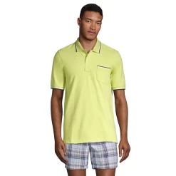 Big & Tall Lands' End Comfort-First Mesh Polo -Cheap Mens Casual Outdoor Clothing Store 5743658 Lemon Lime