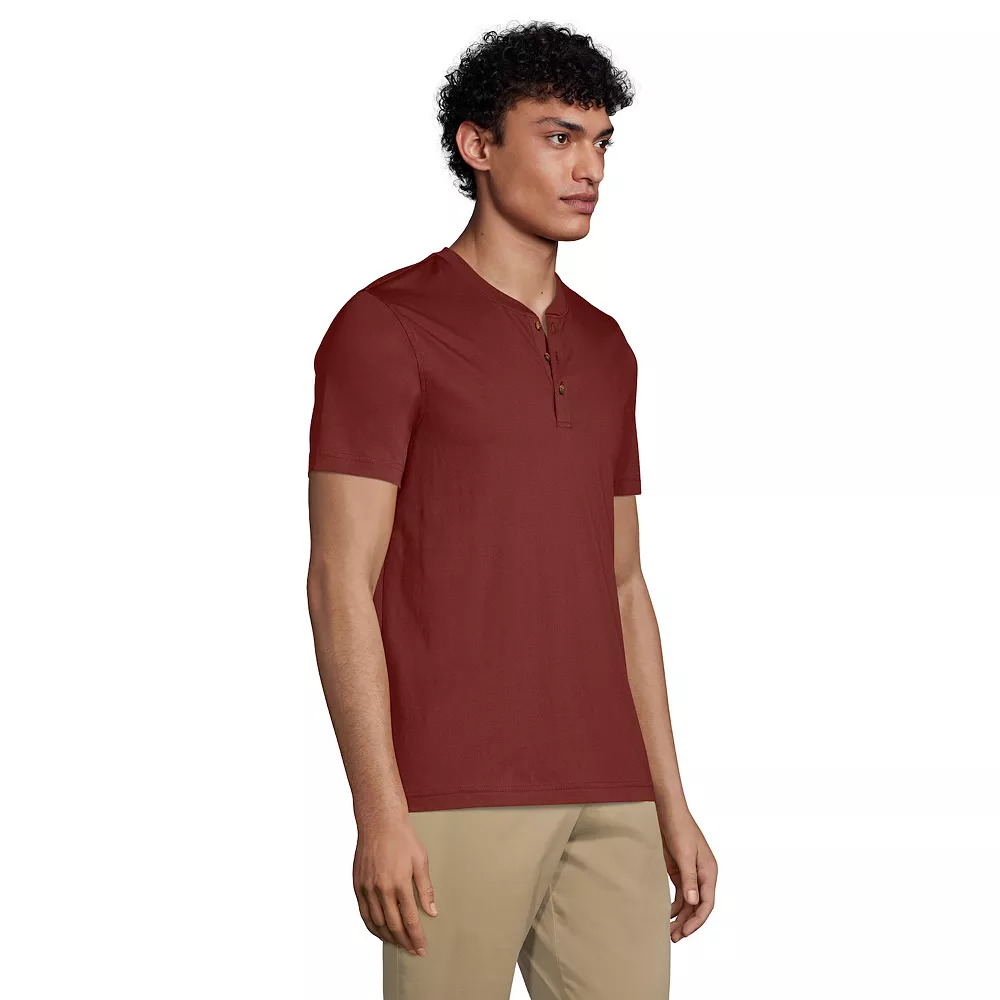 Big & Tall Lands' End Supima Jersey Henley 11 Big & Tall Lands' End Supima Jersey Henley - Image 9