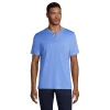 Big & Tall Lands' End Supima Jersey Henley -Cheap Mens Casual Outdoor Clothing Store 5743659 Chicory Blue