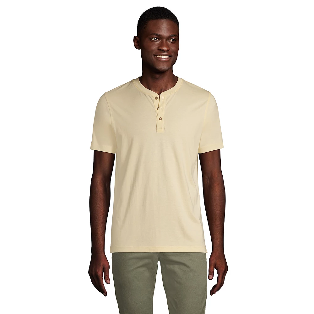 Big & Tall Lands' End Supima Jersey Henley 6 Big & Tall Lands' End Supima Jersey Henley - Image 4