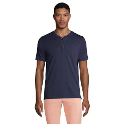 Big & Tall Lands' End Supima Jersey Henley 13 Big & Tall Lands' End Supima Jersey Henley -Cheap Mens Casual Outdoor Clothing Store 5743659 Radiant Navy