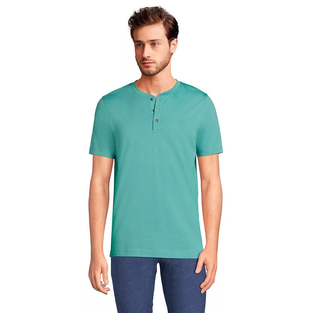 Big & Tall Lands' End Supima Jersey Henley 9 Big & Tall Lands' End Supima Jersey Henley - Image 7