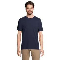 Men's Lands' End Linen Tee 20 Men's Lands' End Linen Tee -Cheap Mens Casual Outdoor Clothing Store 5747113 Radiant Navy
