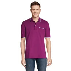 Men's Lands' End Comfort-First Mesh Polo -Cheap Mens Casual Outdoor Clothing Store 5747116 Fuchsia Plum