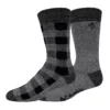 Men's Columbia Lifestyle Check Mate Medium Thermal 2-Pack Crew Socks -Cheap Mens Casual Outdoor Clothing Store 5766436 Blackgraybuffalocheck